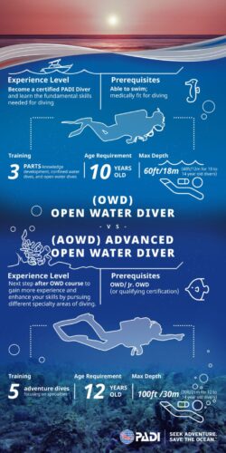 Advanced Open Water Dive Theory: The Complete Guide What’s the Difference Between PADI Open Water Diver and Advanced Open Water Diver?