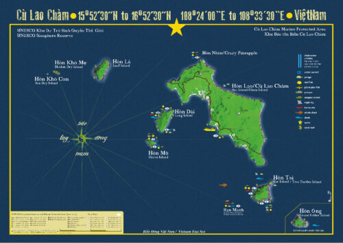 Cham island Dive Maps