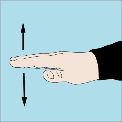 hand signal slowdown