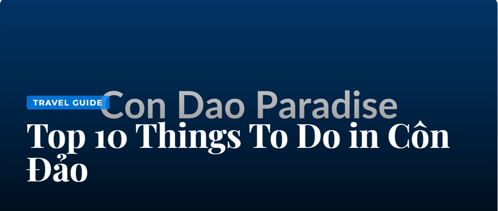 Con Dao Things To Do