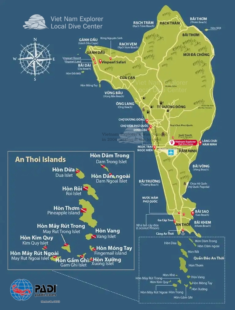 Phu Quoc Dive Maps